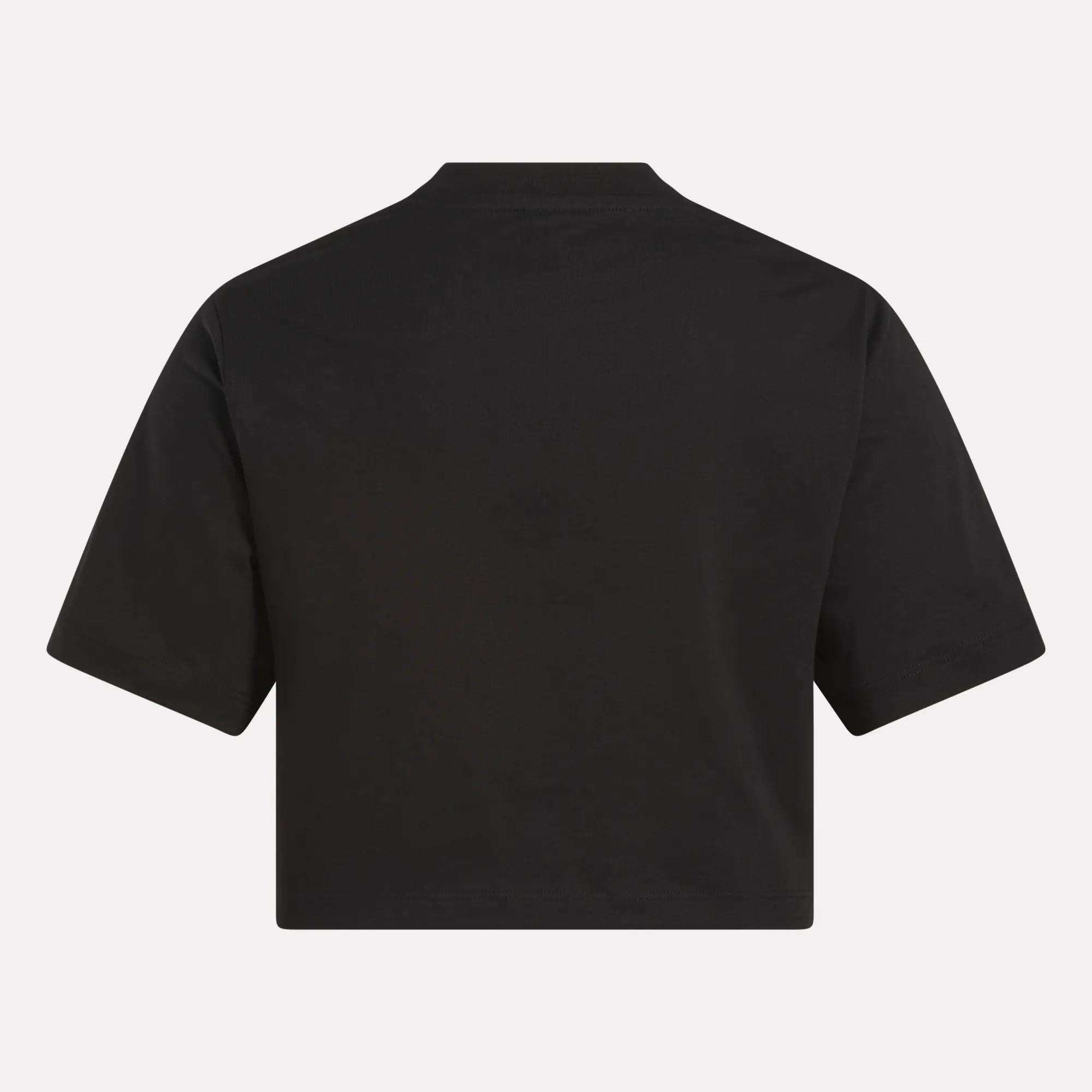 Women's Two-Color Logo Crew Cropped Short Sleeve Tee - Image 4