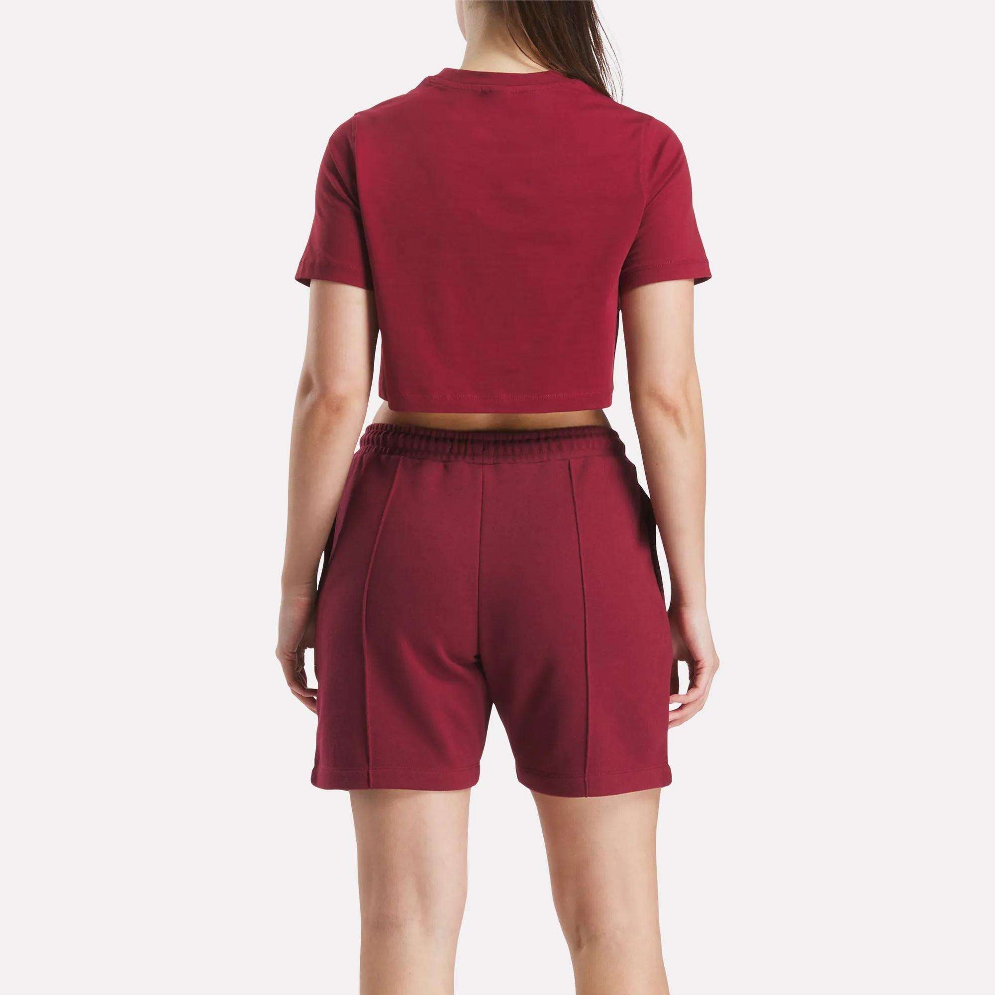 Women's Two-Color Logo Crew Cropped Short Sleeve Tee - Image 3