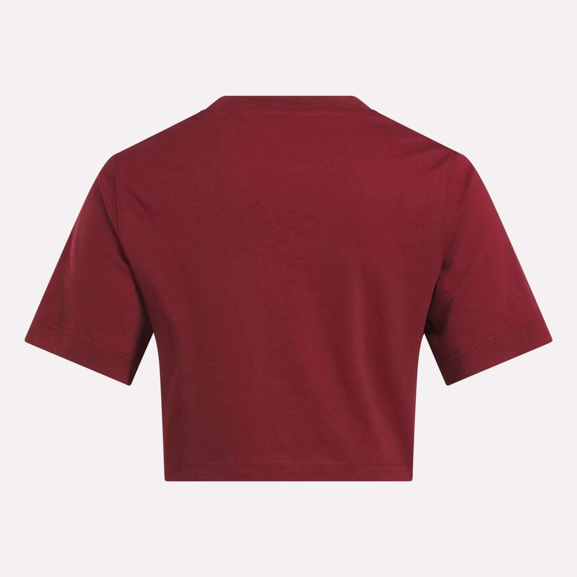 Women's Two-Color Logo Crew Cropped Short Sleeve Tee - Image 4
