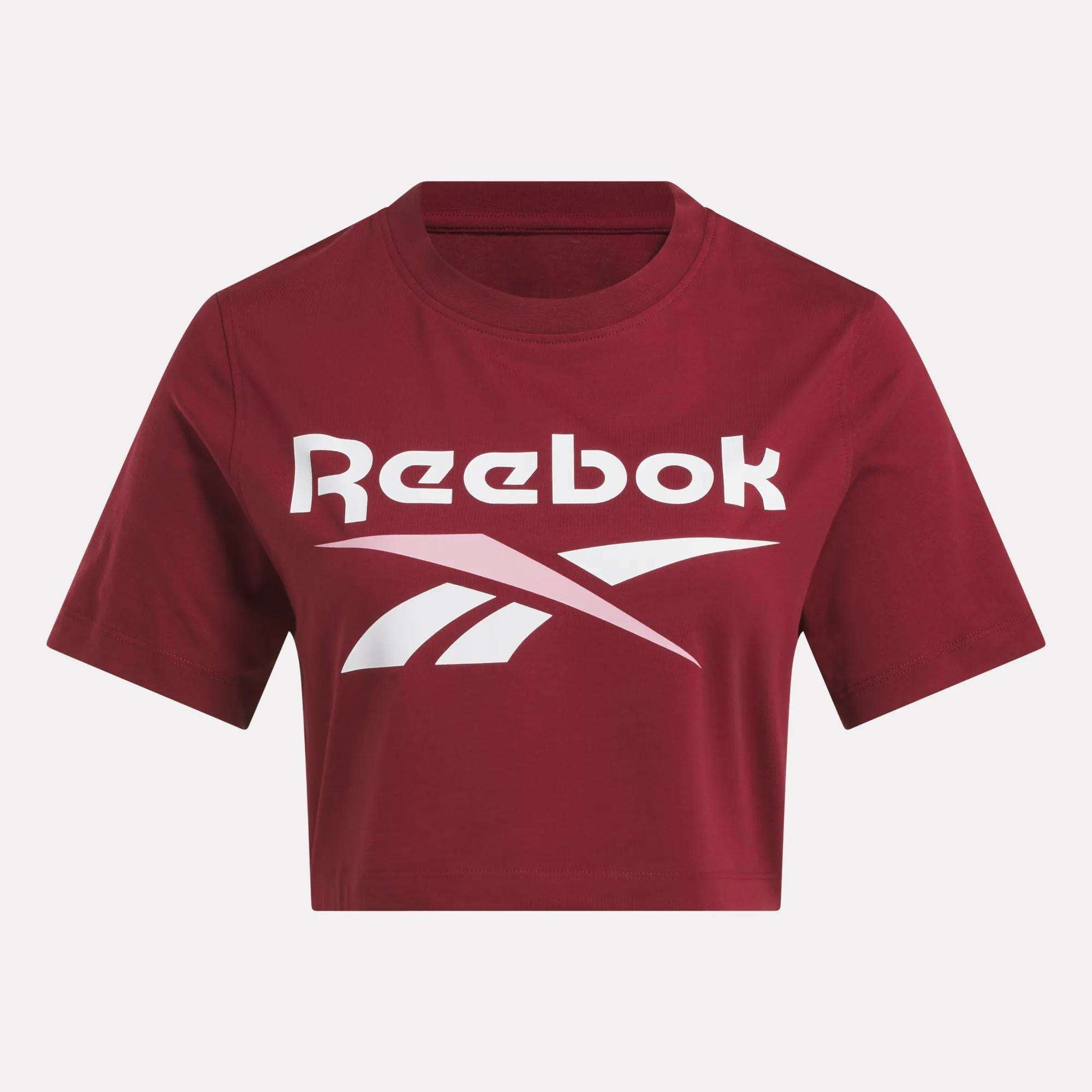 Women's Two-Color Logo Crew Cropped Short Sleeve Tee - Image 5
