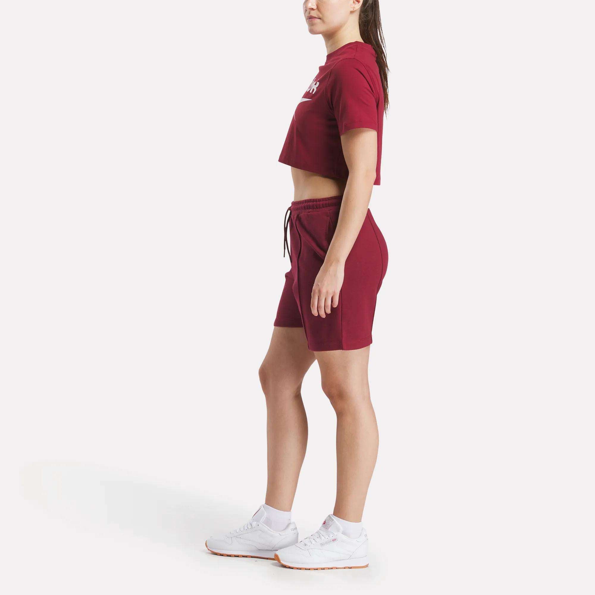 Women's Two-Color Logo Crew Cropped Short Sleeve Tee - Image 2