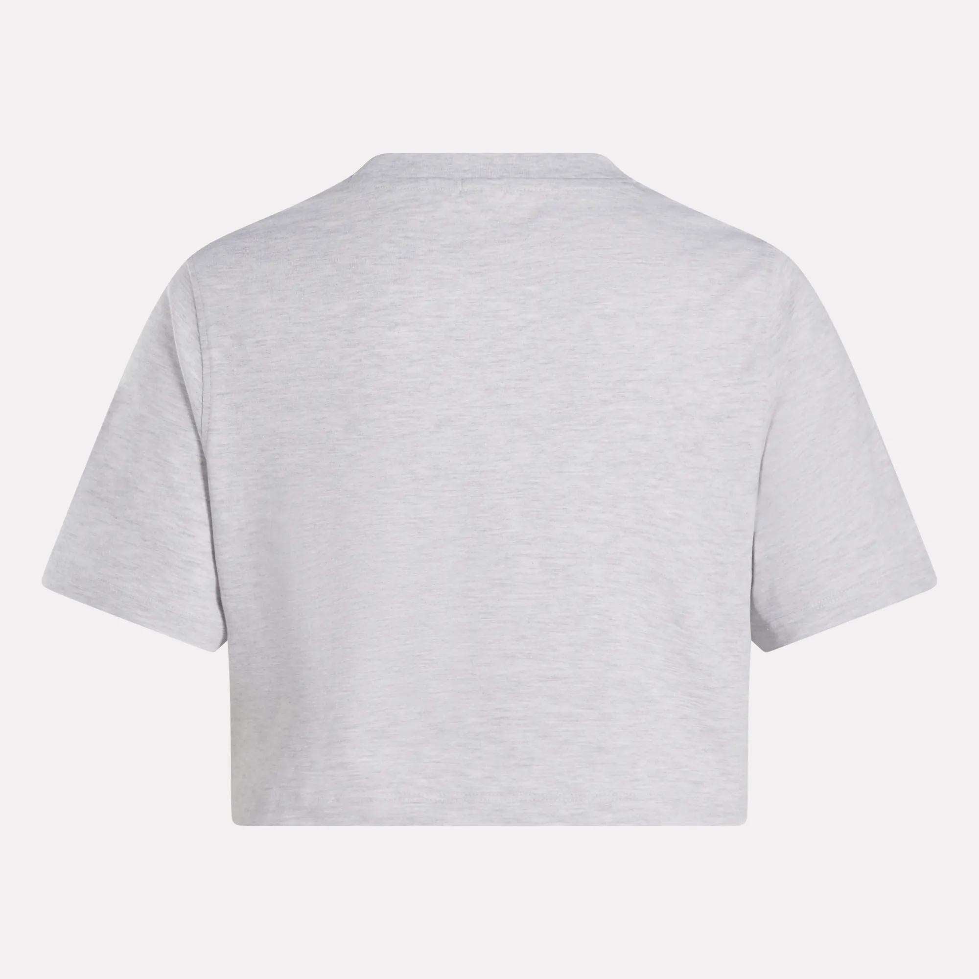 Women's Two-Color Logo Crew Cropped Short Sleeve Tee - Image 4