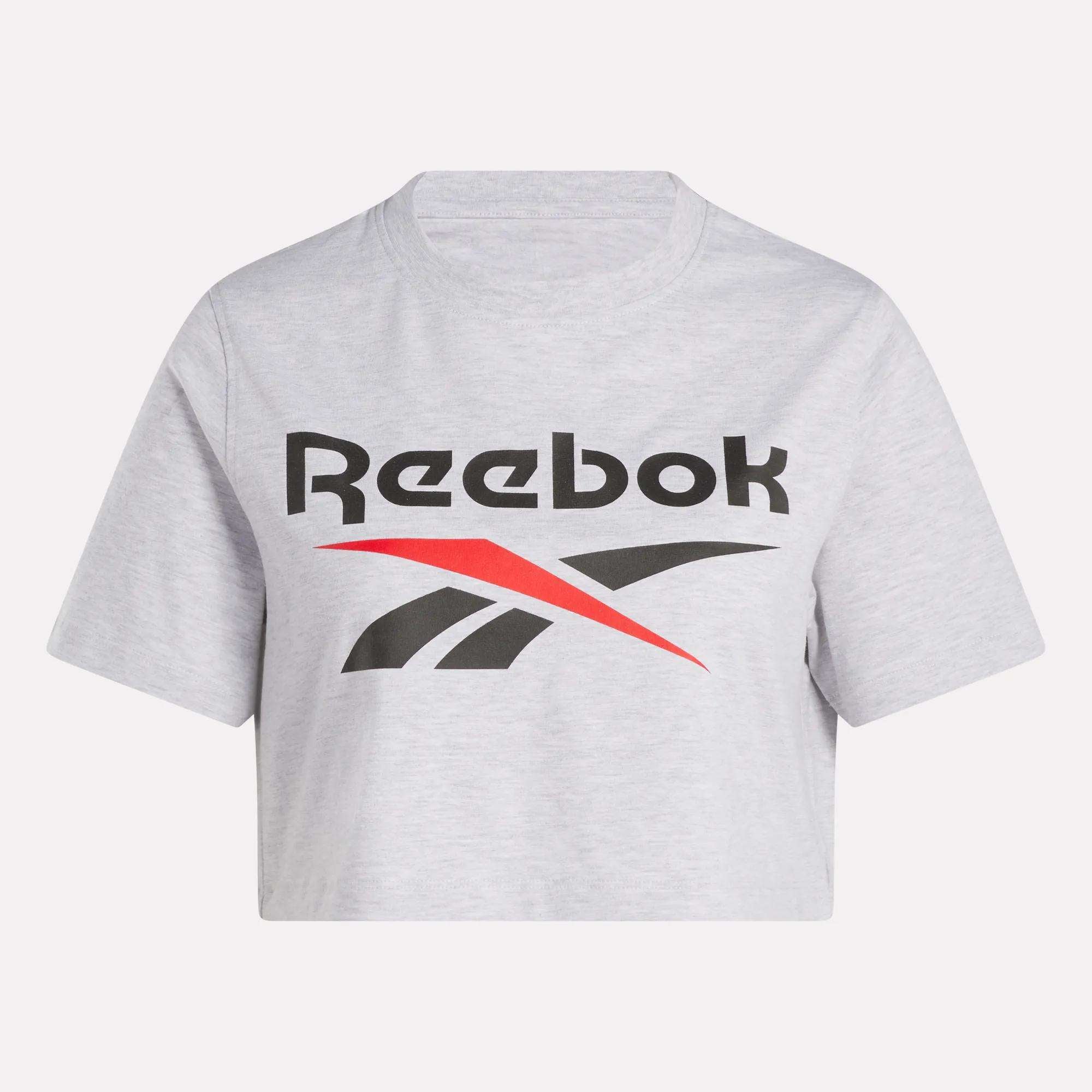 Women's Two-Color Logo Crew Cropped Short Sleeve Tee - Image 5