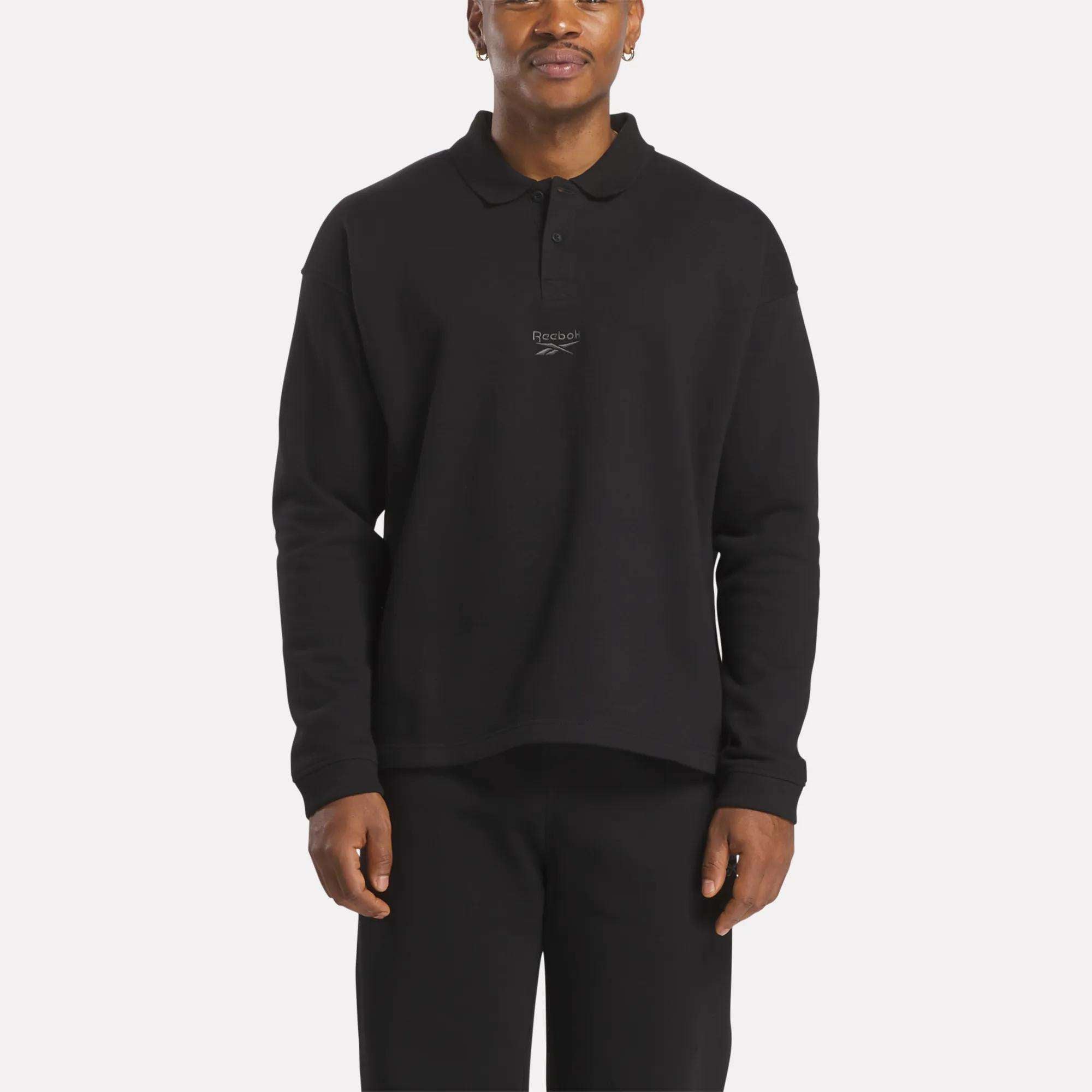 Men's Wardrobe Essentials Long Sleeve Polo Shirt