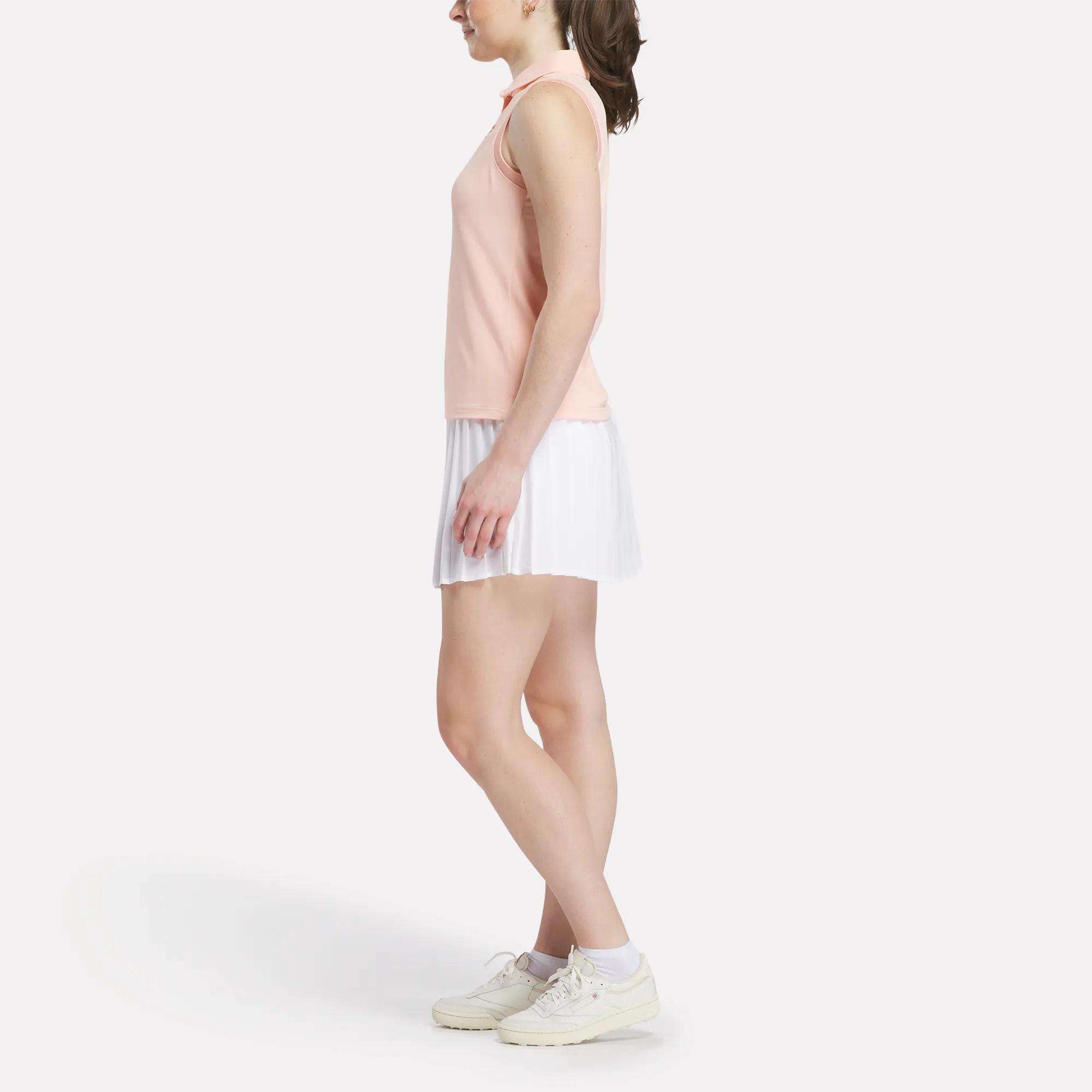 Women's Micro Pique Sleeveless Polo Shirt - Image 3