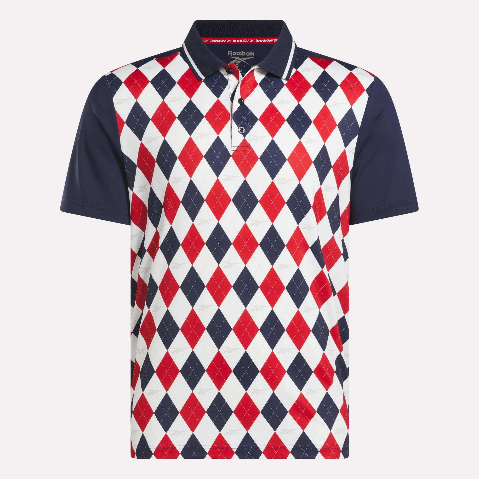 Men's Vector Argyle Print Polo - Image 4