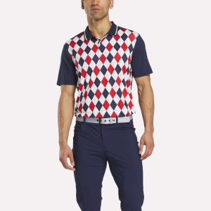 Men's Vector Argyle Print Polo