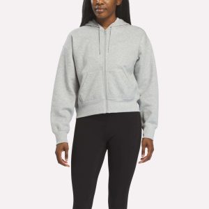 Women's Cropped Full-Zip Hoodie