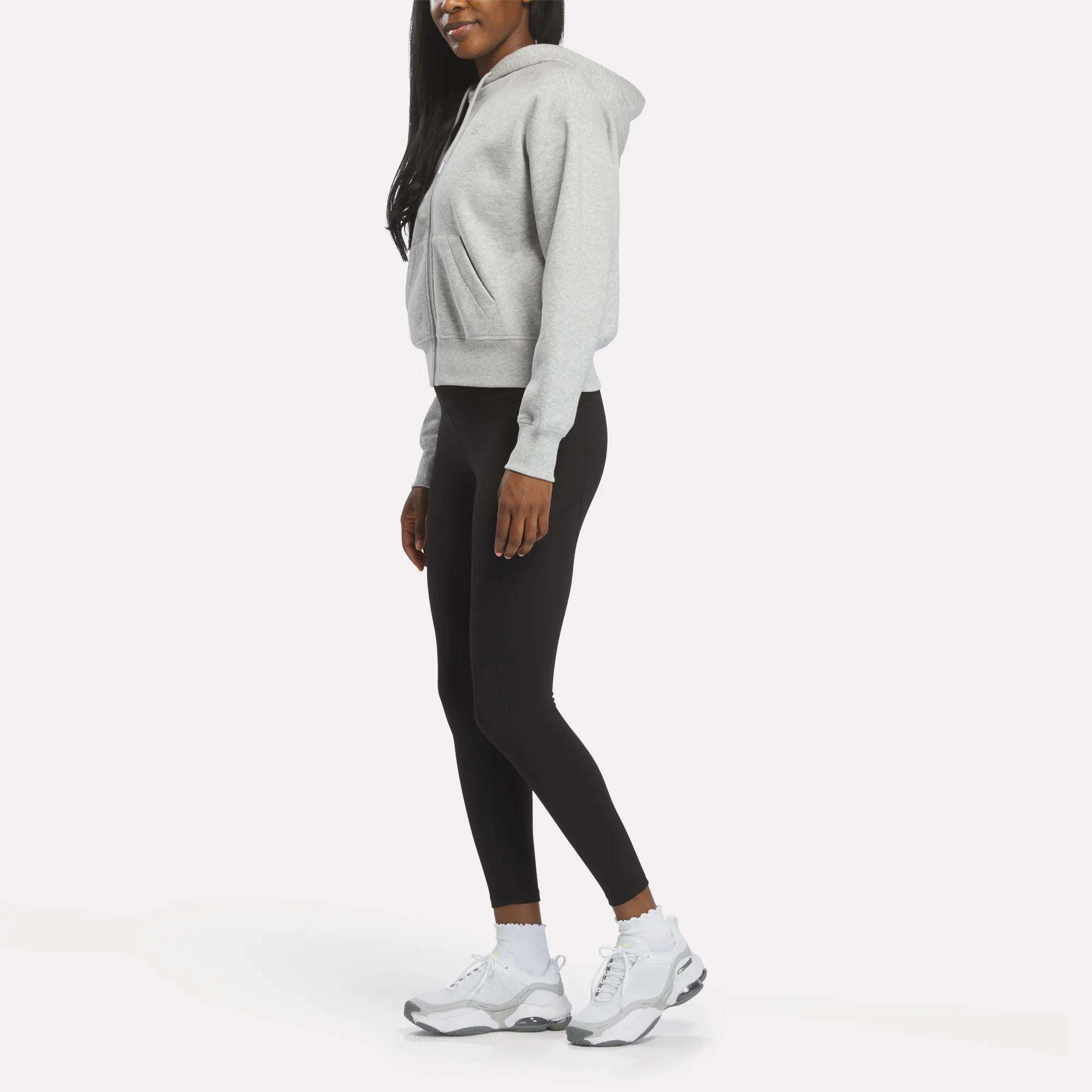 Women's Cropped Full-Zip Hoodie - Image 3