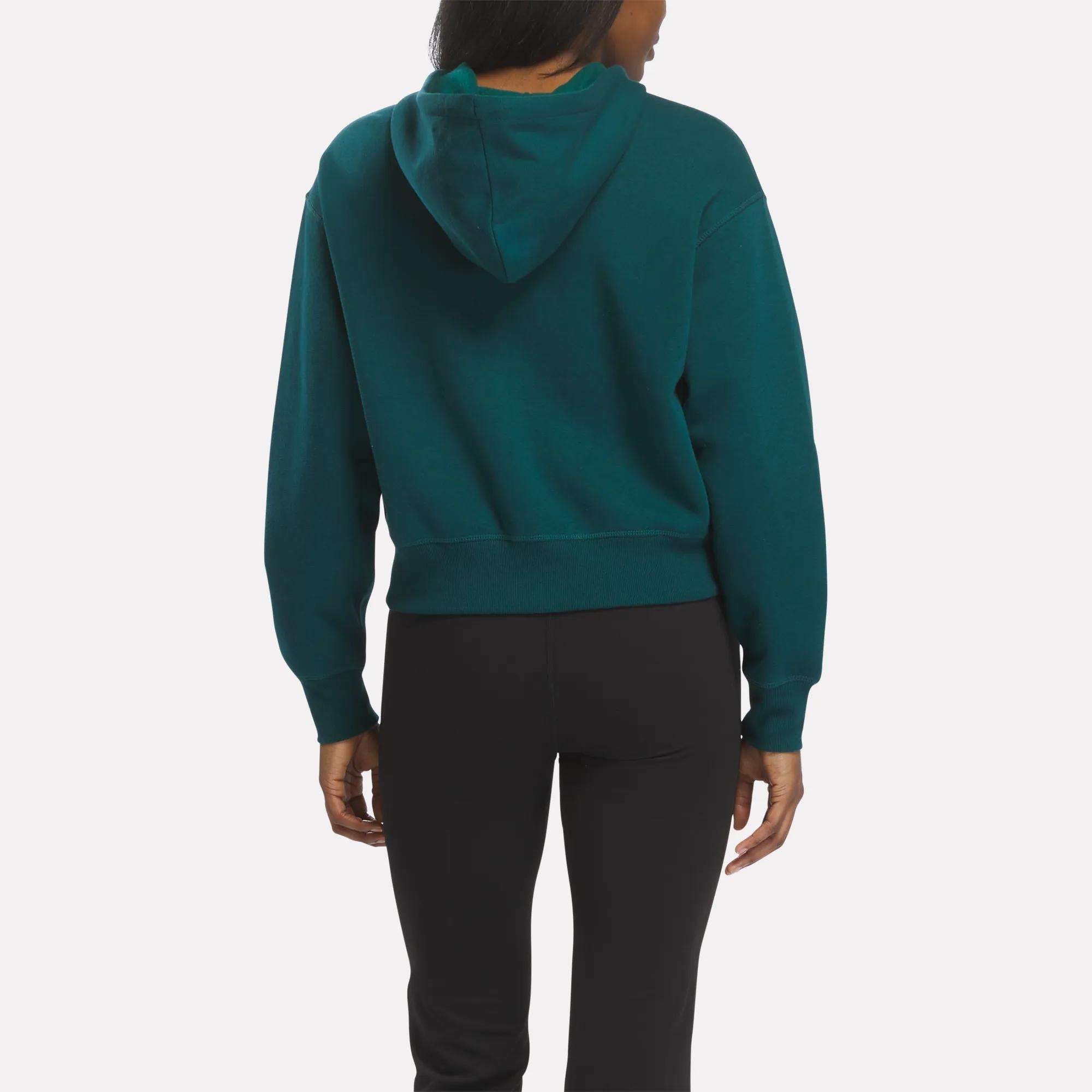 Women's Cropped Full-Zip Hoodie - Image 4