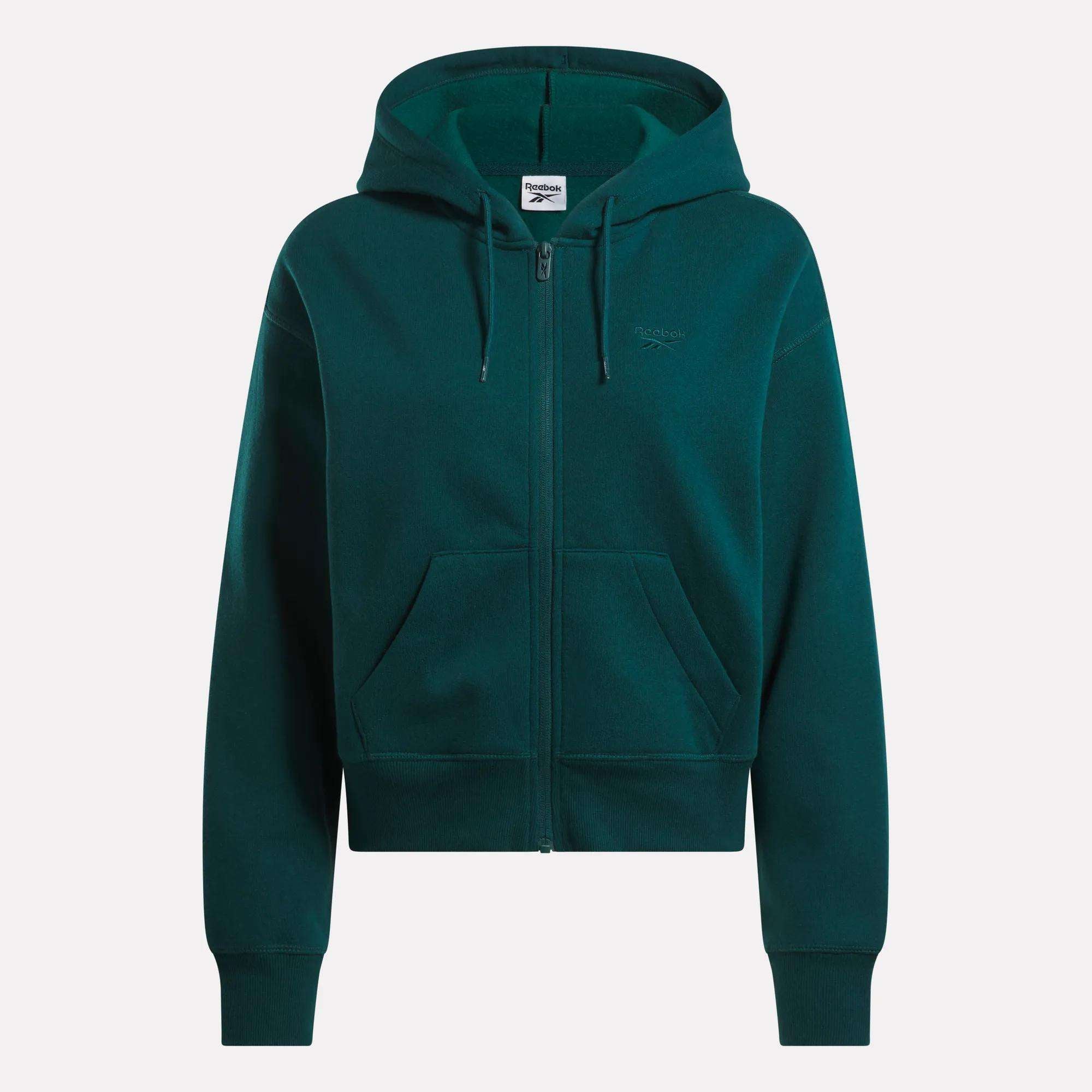 Women's Cropped Full-Zip Hoodie - Image 2