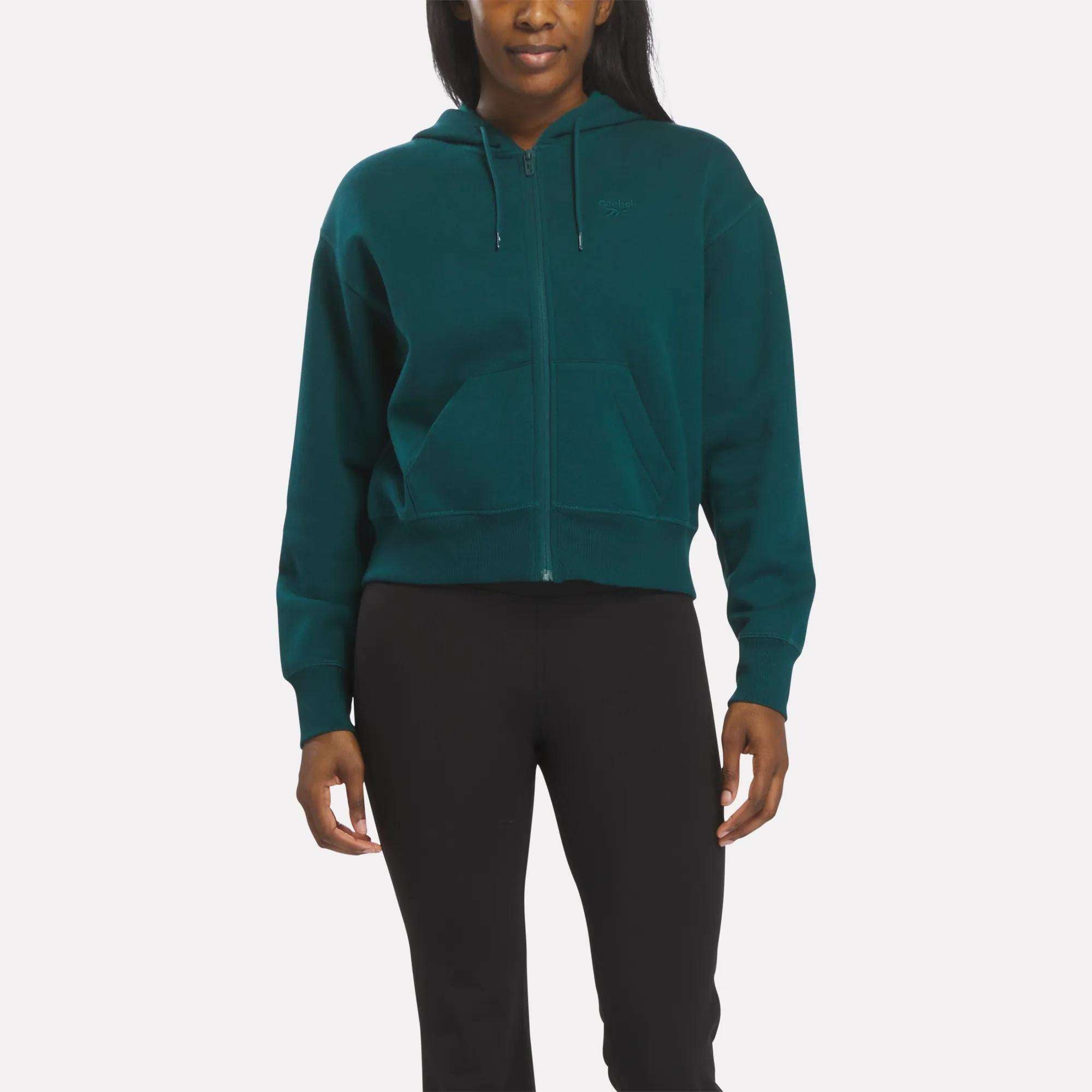 Women's Cropped Full-Zip Hoodie