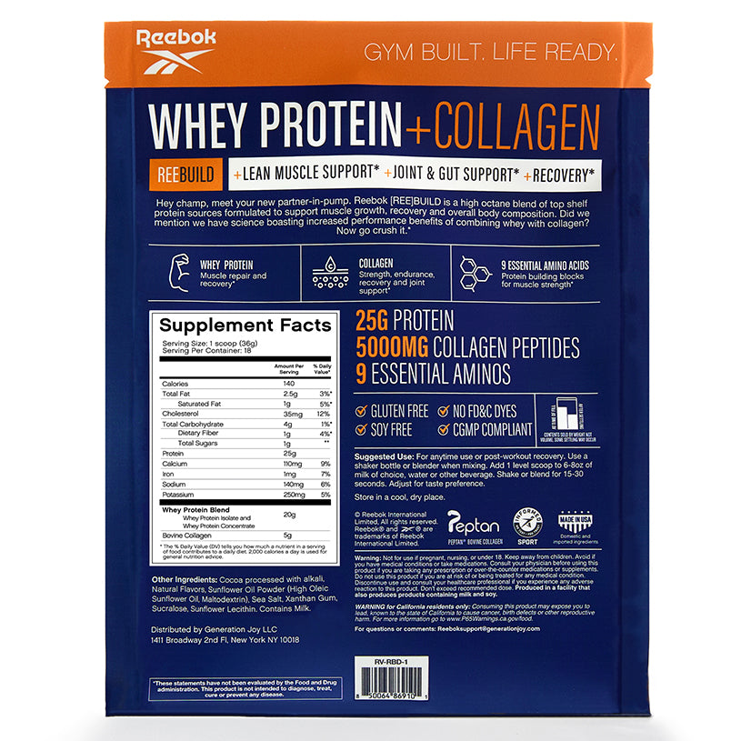 Reebok ReeBuild Whey Protein + Collagen - Image 3